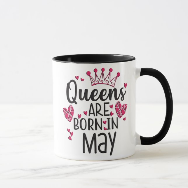 Queens Are Born In May Mug (Right)