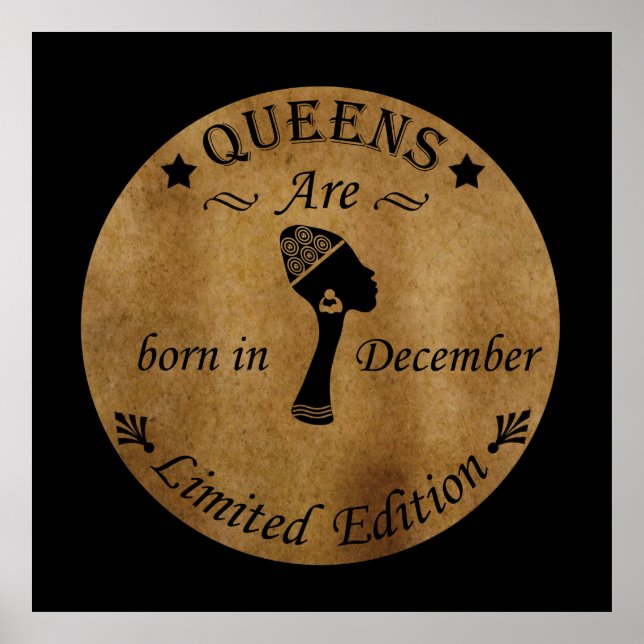Queens are born in october poster (Front)
