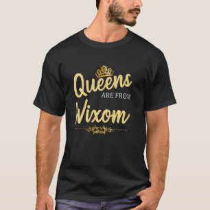 Queens Are From Wixom Mi Michigan Funny Home Roots T-Shirt