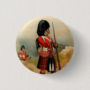 Queens Cameroon Highlanders 3 Cm Round Badge