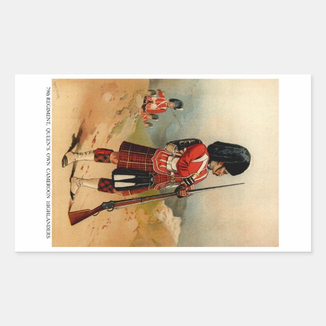 Queens Cameroon Highlanders Rectangular Sticker (Front)