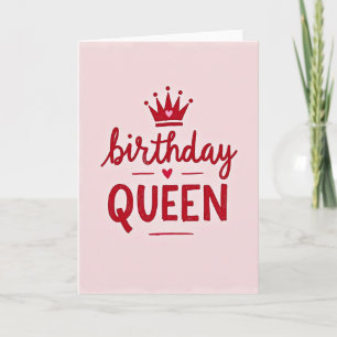 Queens Crown Birthday Card