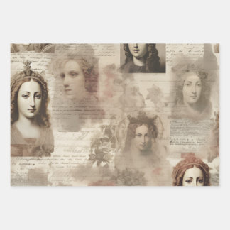 Queens & Cursive Wrapping Paper Sheet