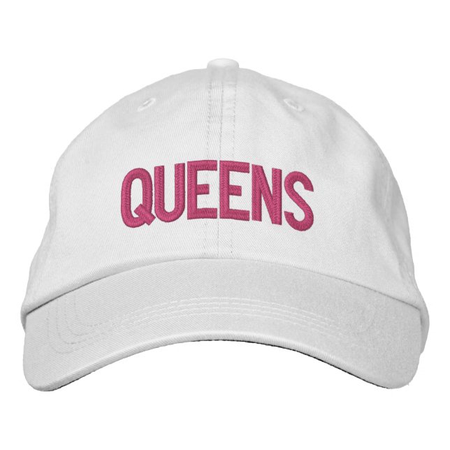 QUEENS EMBROIDERED HAT (Front)