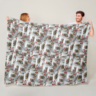 "Queen's Gambit: Scattered Pairs of Pocket Queens" Fleece Blanket