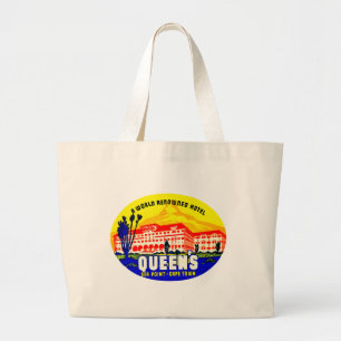 Queen's Hotel Seapoint Large Tote Bag