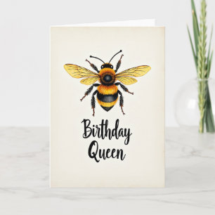 Queens Insect Birthday Card