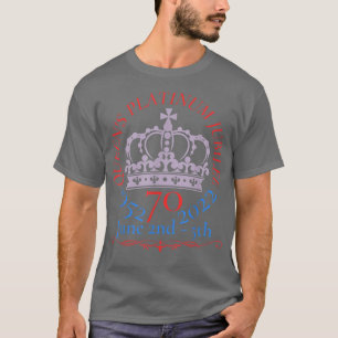 Queen's jubilee 2022 tshirt,Queen platinum decorat T-Shirt
