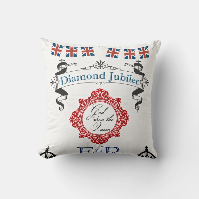 Queen's Jubilee Cushion (Front)