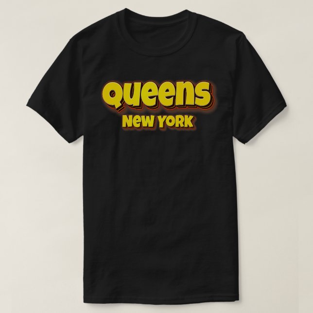 Queens New York 3 T-Shirt (Design Front)
