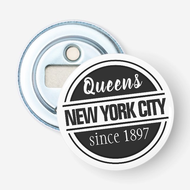 Queens NYC 1897 Bottle Opener (Front)