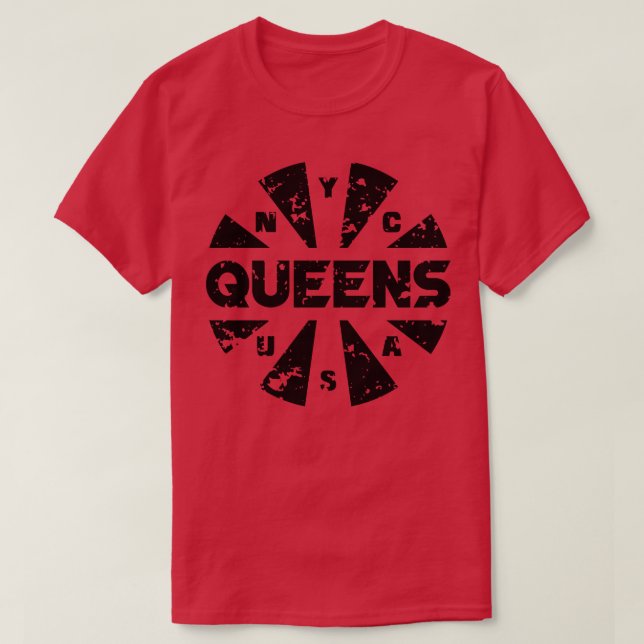 Queens NYC 4 T-Shirt (Design Front)