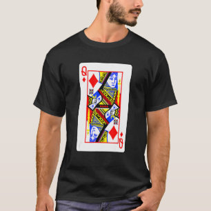 Queens Of Diamonds Poker Card Games Playing Cards T-Shirt