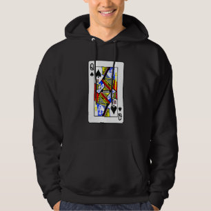 Queens Of Spades Poker Card Games Playing Cards Bl Hoodie