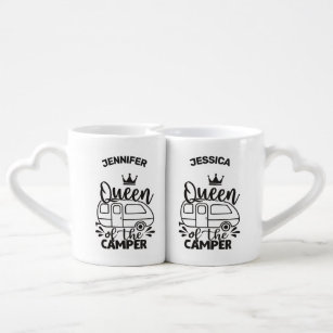 Queens Of The Camper w/ crowns custom names gay Coffee Mug Set
