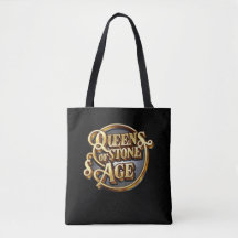 Queens of the Stone Age Design Black Tote Bags
