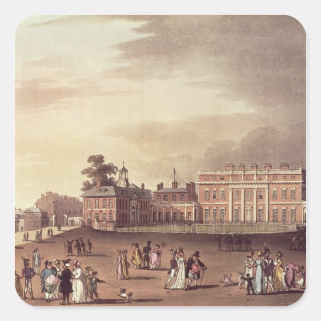 Queen's Palace, St. James's Park Square Sticker (Front)