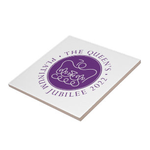 Queen's Platinum Jubilee Ceramic Tile
