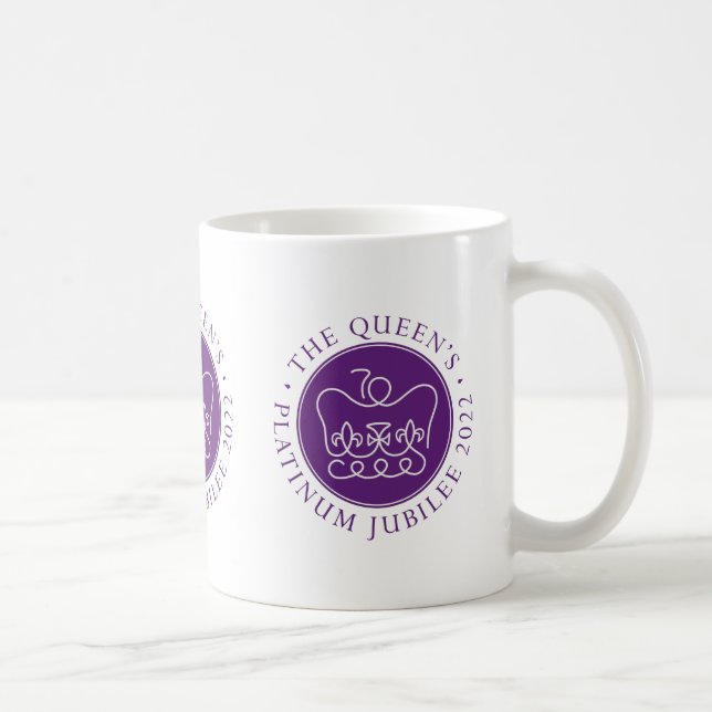Queen's Platinum Jubilee Coffee Mug (Right)