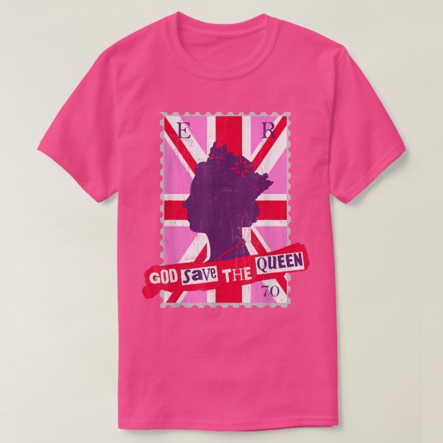 QUEEN'S PLATINUM JUBILEE GOD SAVE THE QUEEN T-Shir T-Shirt (Design Front)