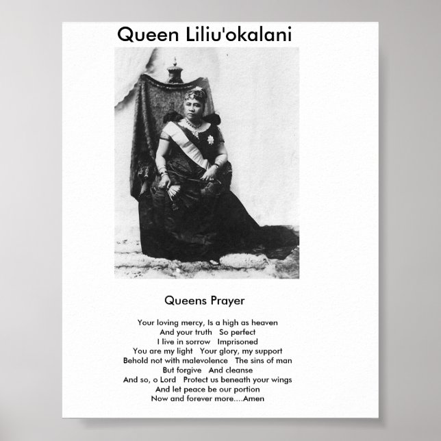 Queens Prayer Poster (Front)
