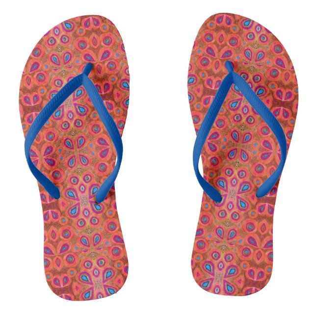 Queens Print Jandals (Footbed)