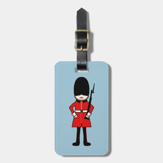 Queen's Royal Guard Luggage Tag (Front Vertical)
