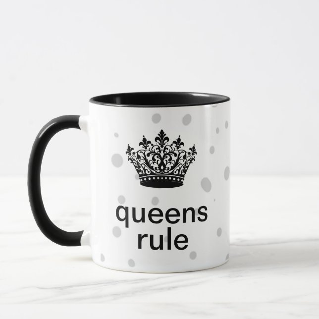 Queens Rule Crown  Mug (Left)