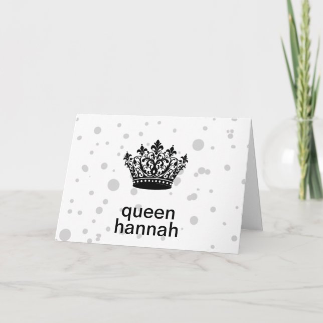 Queens Rule Crown  Thank You Card (Front)