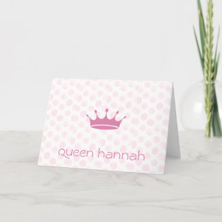 Queens Rule Crown Thank You Card