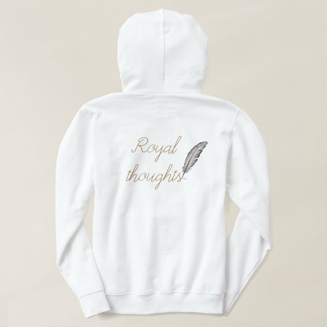 Queen's T-Shirt, Royal and light Design  Hoodie (Design Back)