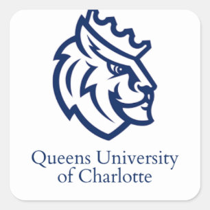 Queens University of Charlotte Square Sticker
