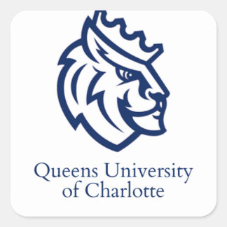 Queens University of Charlotte  Square Sticker