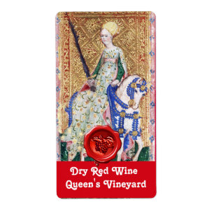 QUEEN'S VINEYARD RED WINE WAX SEAL/ ANTIQUE TAROTS