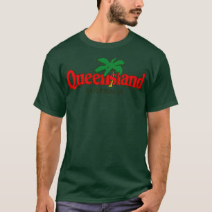Queensland 80s Retro Typography Design T-Shirt