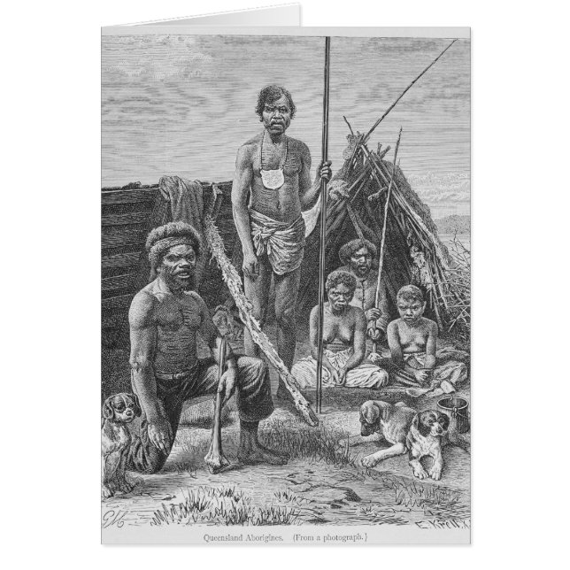 Queensland aborigines engraved from a photograph (Front)