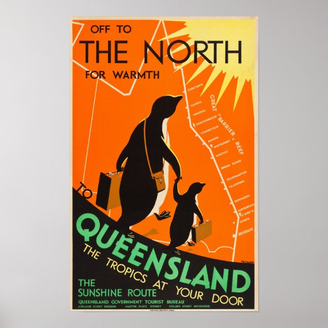 Queensland, Australia Travel Poster (Front)
