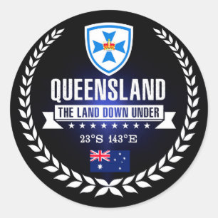 Queensland Classic Round Sticker