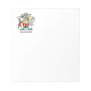 Queensland coat of arms notepad