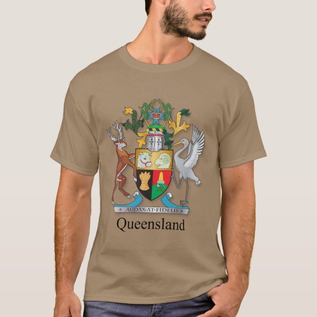 Queensland coat of arms poster T-Shirt (Front)