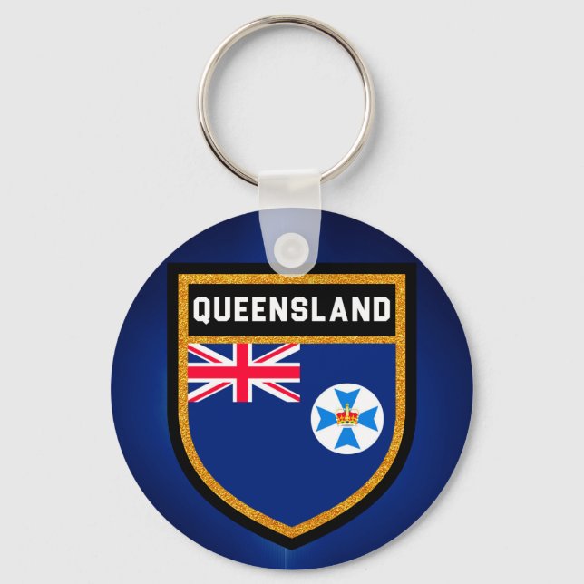 Queensland Flag Key Ring (Front)