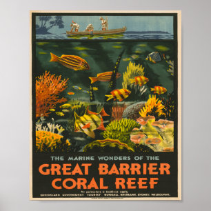 Queensland Vintage Travel Poster