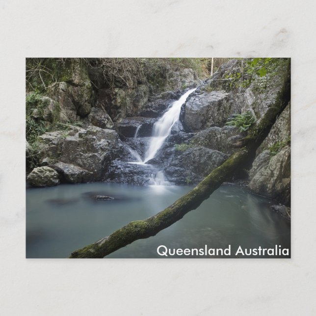 Queensland Waterfall Rock Pool Post Card (Front)