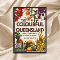 Queensland Wedding Travel Poster Style QR Code 