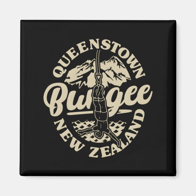 Queenstown Bungee Jump New Zealand Bungee Extreme  Magnet (Front)