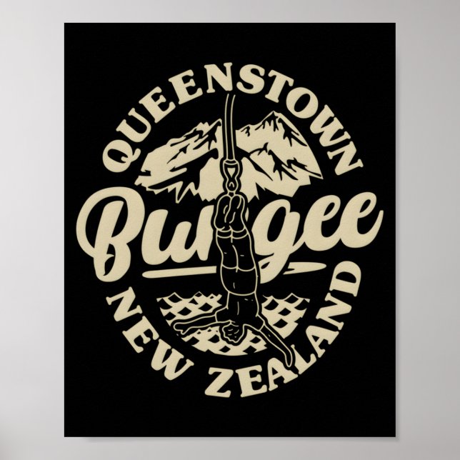 Queenstown Bungee Jump New Zealand Bungee Extreme  Poster (Front)