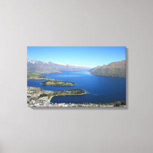 Queenstown from Bob's Peak, New Zealand - Canvas Print