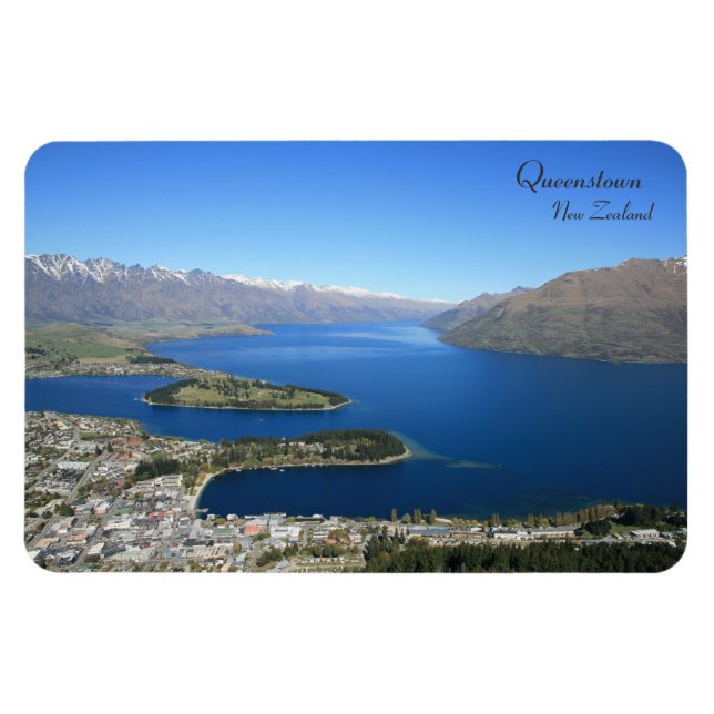 Queenstown from Bob's Peak, New Zealand - Magnet (Horizontal)