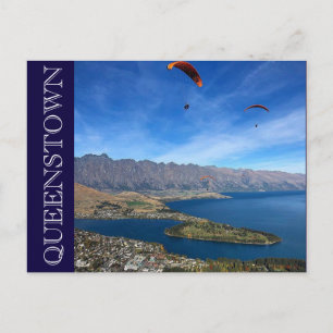 queenstown gliding postcard