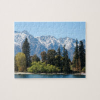 Queenstown Mountains and Trees Landscape Photo